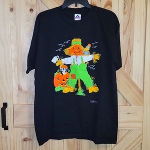 AAA vintage rare 90s jack-o-lantern scarecrow T shirt.